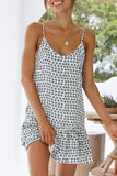 Fashion Street Print Split Joint V Neck Princess Dresses