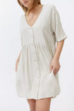Fashion Casual Solid Split Joint V Neck Princess Dresses
