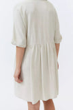 Fashion Casual Solid Split Joint V Neck Princess Dresses