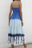 Fashion Street Gradual Change Split Joint V Neck Princess Dresses