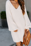 Forever In Love Fuzzy Sweater Dress - Fashiondia
