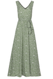 Fashion Casual Leopard Patchwork V Neck A Line Dresses(3 colors)