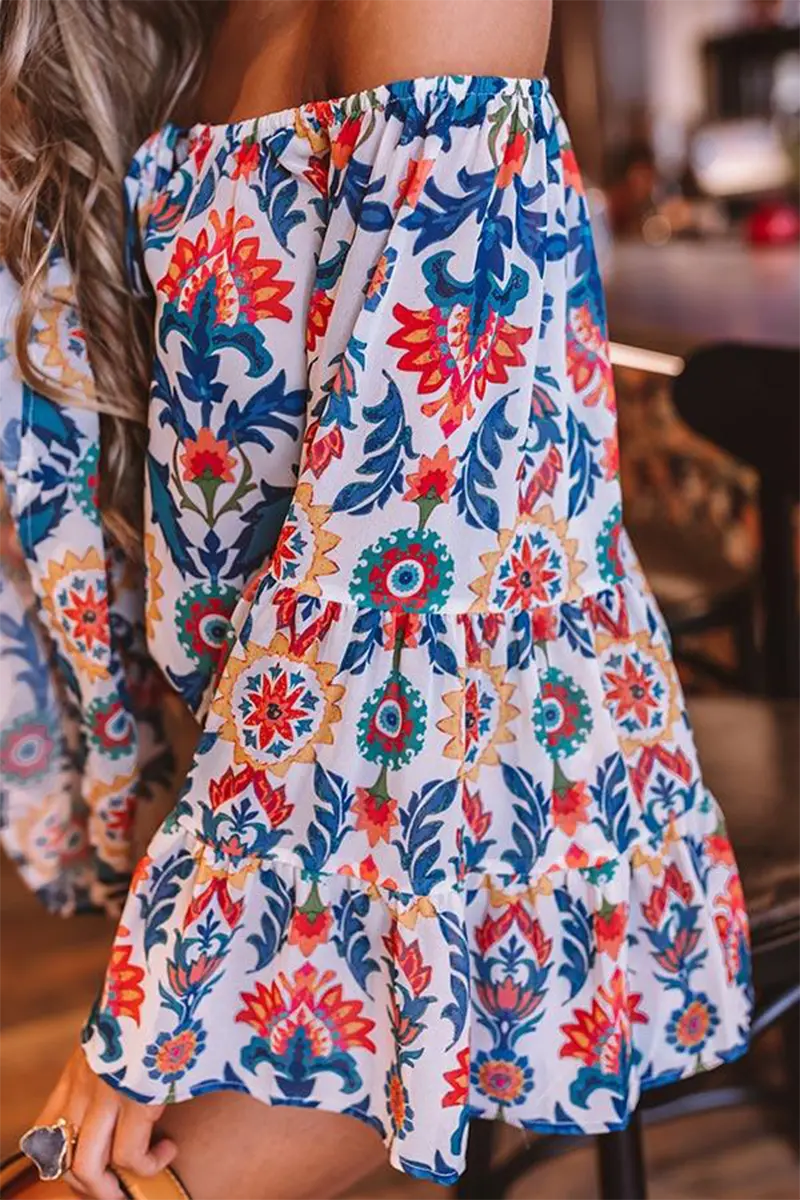 Say Hello Off Shoulder Floral Blouse - Fashionpara