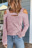 Seriously Obsessed Cold Shoulder Top - Fashiondia