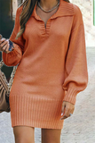 Tavern Nights Polo Sweater Dress - Fashiondia