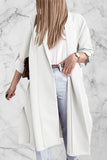 Open Front Trench Cardigan - Fashiondia