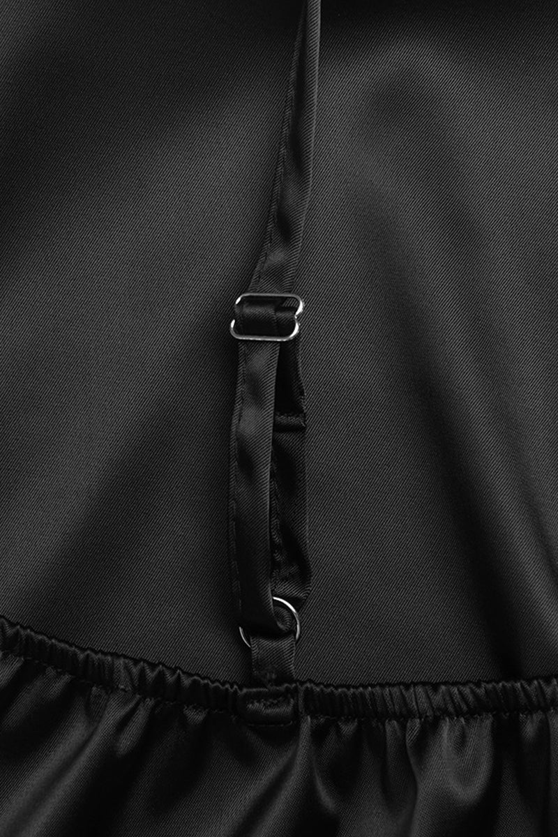 Sexy Simplicity Solid Slit U Neck Irregular Dress Dresses - Fashionpara