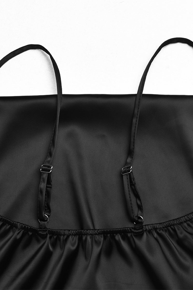 Sexy Simplicity Solid Slit U Neck Irregular Dress Dresses - Fashionpara