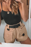 Pockets Cargo Shorts With Belt