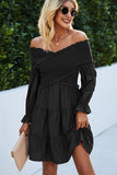 Stringy Selvedge Long Sleeve High Waist Dress