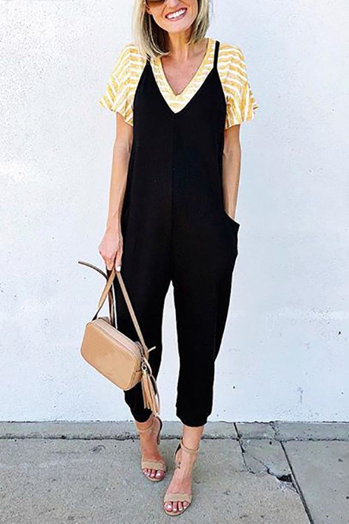 Pockets Slip Jumpsuit - Fashionpara