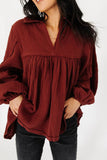 Best Kept Secret Collared Babydoll Top