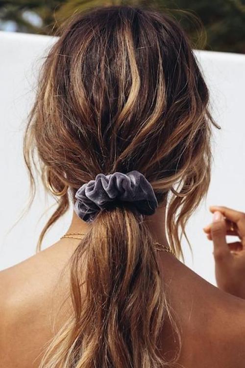 Velvet Luxury Soft Hair Scrunchie - Fashionpara