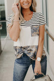 Camo Colorblock Pocket Tee
