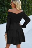 Stringy Selvedge Long Sleeve High Waist Dress