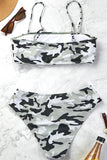 Camo Print Two Pieces Swimsuit