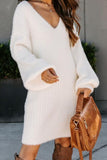 Forever In Love Fuzzy Sweater Dress - Fashiondia