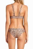 Leopard Print Two Pieces Swimsuit