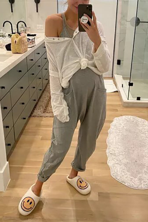 Pockets Slip Jumpsuit - Fashionpara