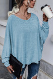 Tie Backless Long Sleeve Blouse - Fashiondia