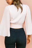 Dance All Night Kimono Sleeve Wrap Top - Fashiondia