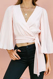 Dance All Night Kimono Sleeve Wrap Top - Fashiondia