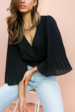 Dance All Night Kimono Sleeve Wrap Top - Fashiondia