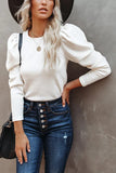 Balloon Sleeve Knit Jumper