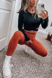Cross Long Sleeve Crop Top