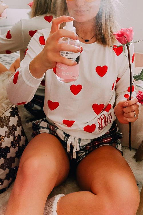 First Love Heart Long Sleeve T Shirt - Fashionpara