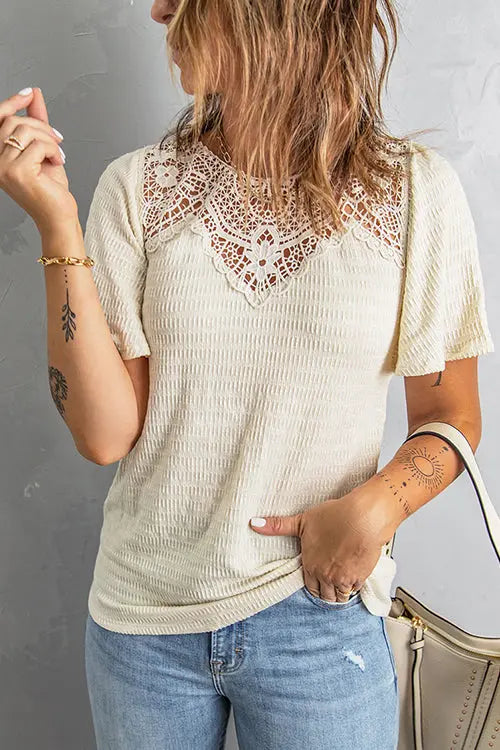 Add A Little Charm Lace Blouse - Fashionpara