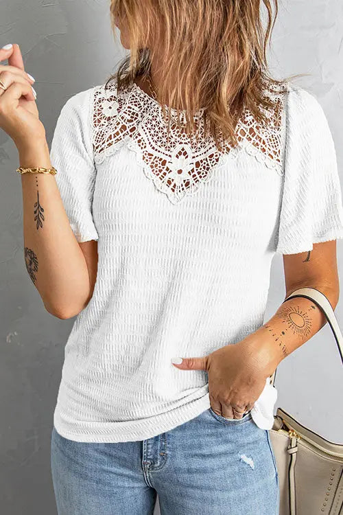 Add A Little Charm Lace Blouse - Fashionpara