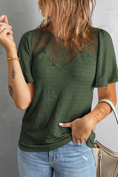 Add A Little Charm Lace Blouse - Fashionpara