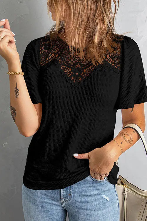 Add A Little Charm Lace Blouse - Fashionpara