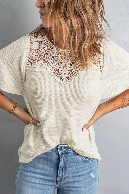 Add A Little Charm Lace Blouse - Fashionpara