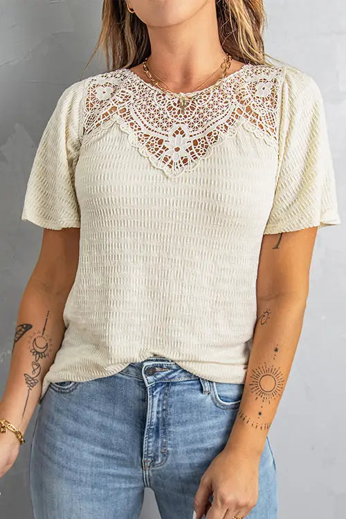 Add A Little Charm Lace Blouse - Fashionpara