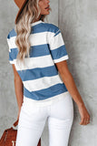 Wide Stripe O Neck Tee
