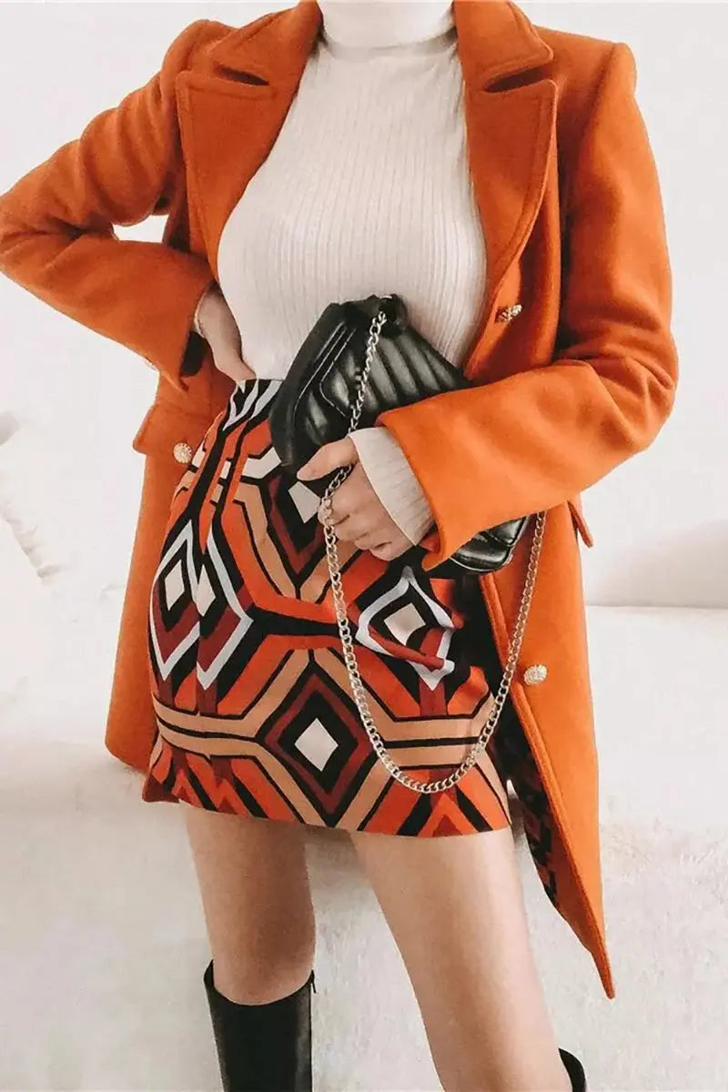 Geometry A Line Skirts - Fashionpara