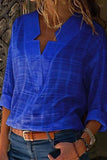Cut V Neck Blouse