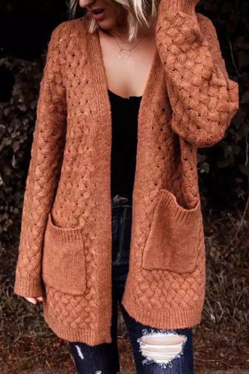 Long Knitted Sweaters Cardigan - Fashionpara