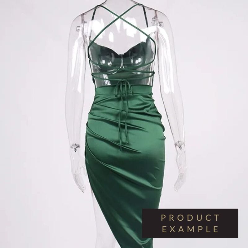 Ale Bodycon Midi Dress - Red Wine - Fashionpara