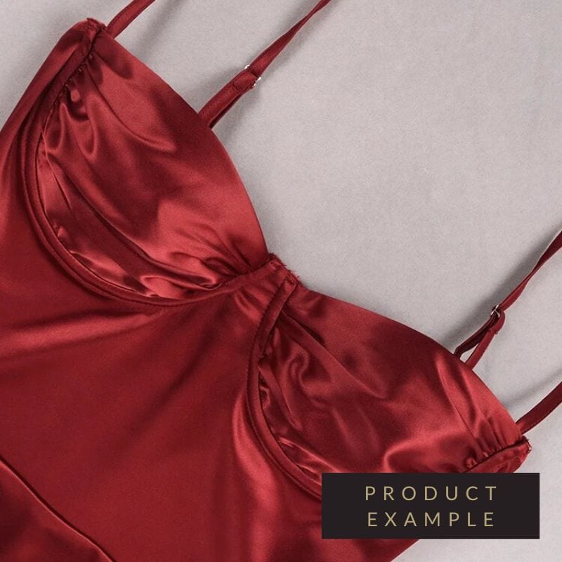 Bryne Bodycon Midi Dress - Red Wine - Fashionpara