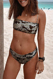 Camo Print Two Pieces Swimsuit