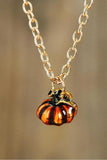 Thanksgiving Pumpkin Pendant Necklace