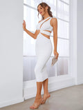 Cut Out One Shoulder Bodycon Dress
