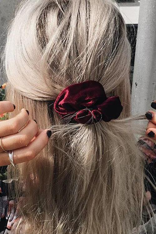 Velvet Luxury Soft Hair Scrunchie - Fashionpara