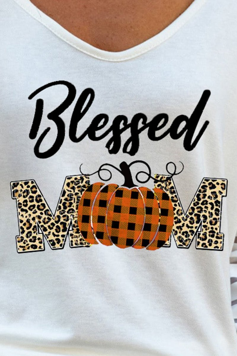 Women's T-shirts Leopard Pumpkin Print T-shirt - Fashionpara