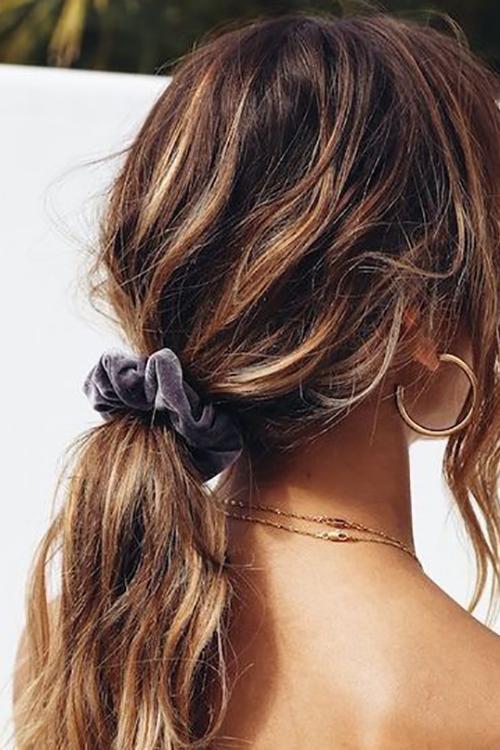 Velvet Luxury Soft Hair Scrunchie - Fashionpara