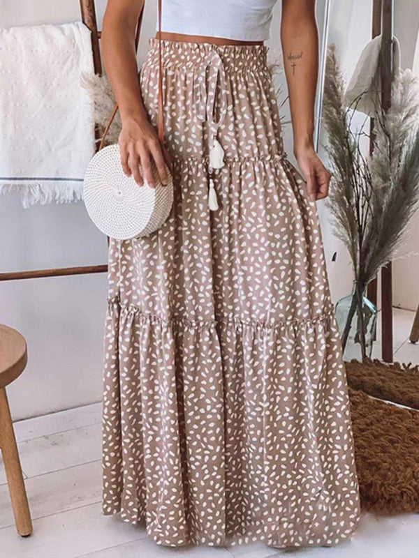 Women's Resort Storm Dot Print Skirt - Fashionpara