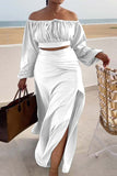 Lantern sleeve plus size suit